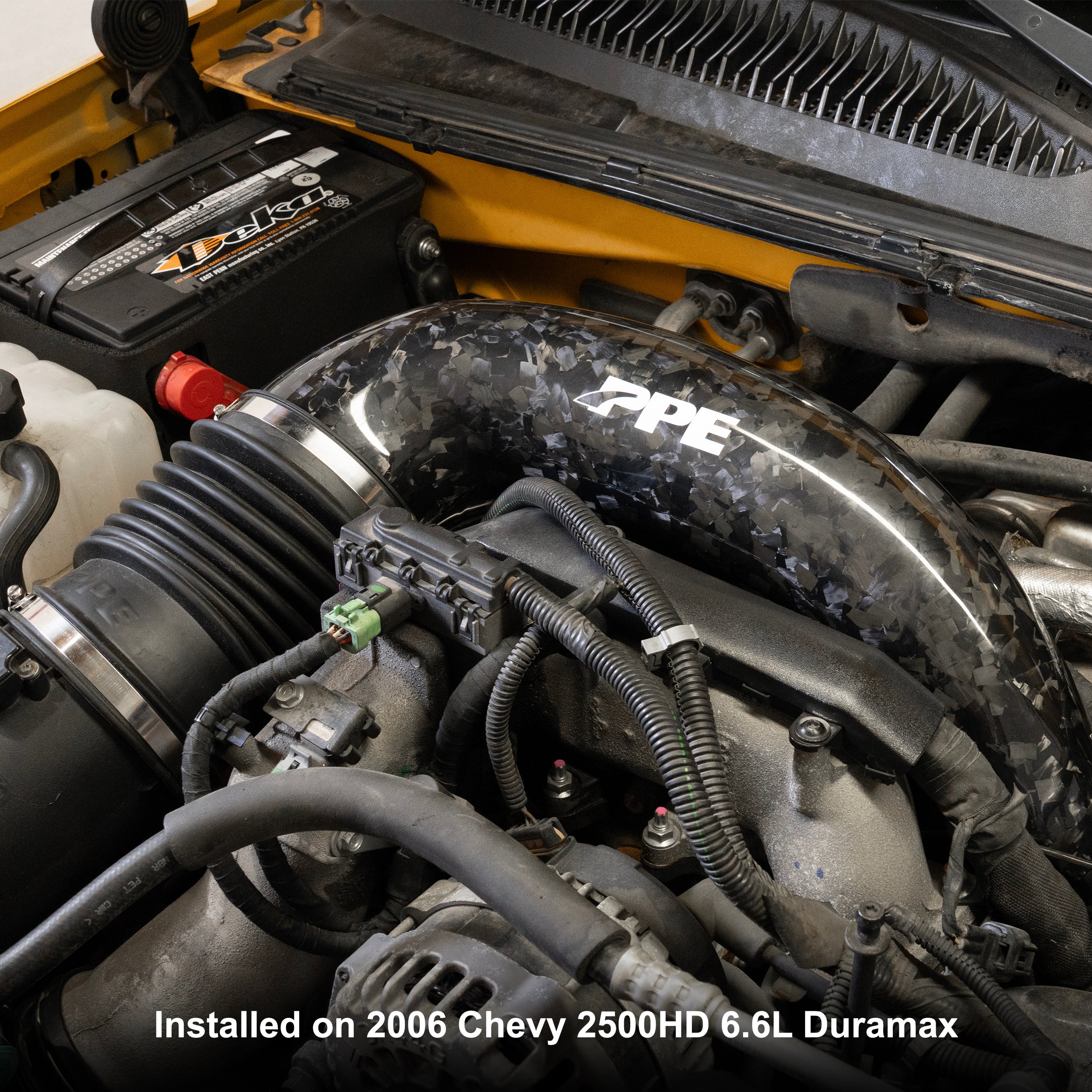 2006-2010 GM 6.6L Duramax LBZ LMM - Zilla Carbon Fiber Turbo Inlet Upgrade Kit