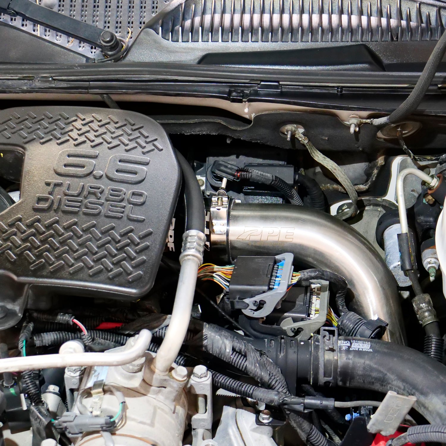 2004-2010 GM 6.6L Duramax Hot Side Intercooler Charge Pipe - 3.0” Stainless Steel Pacific Performance Engineering
