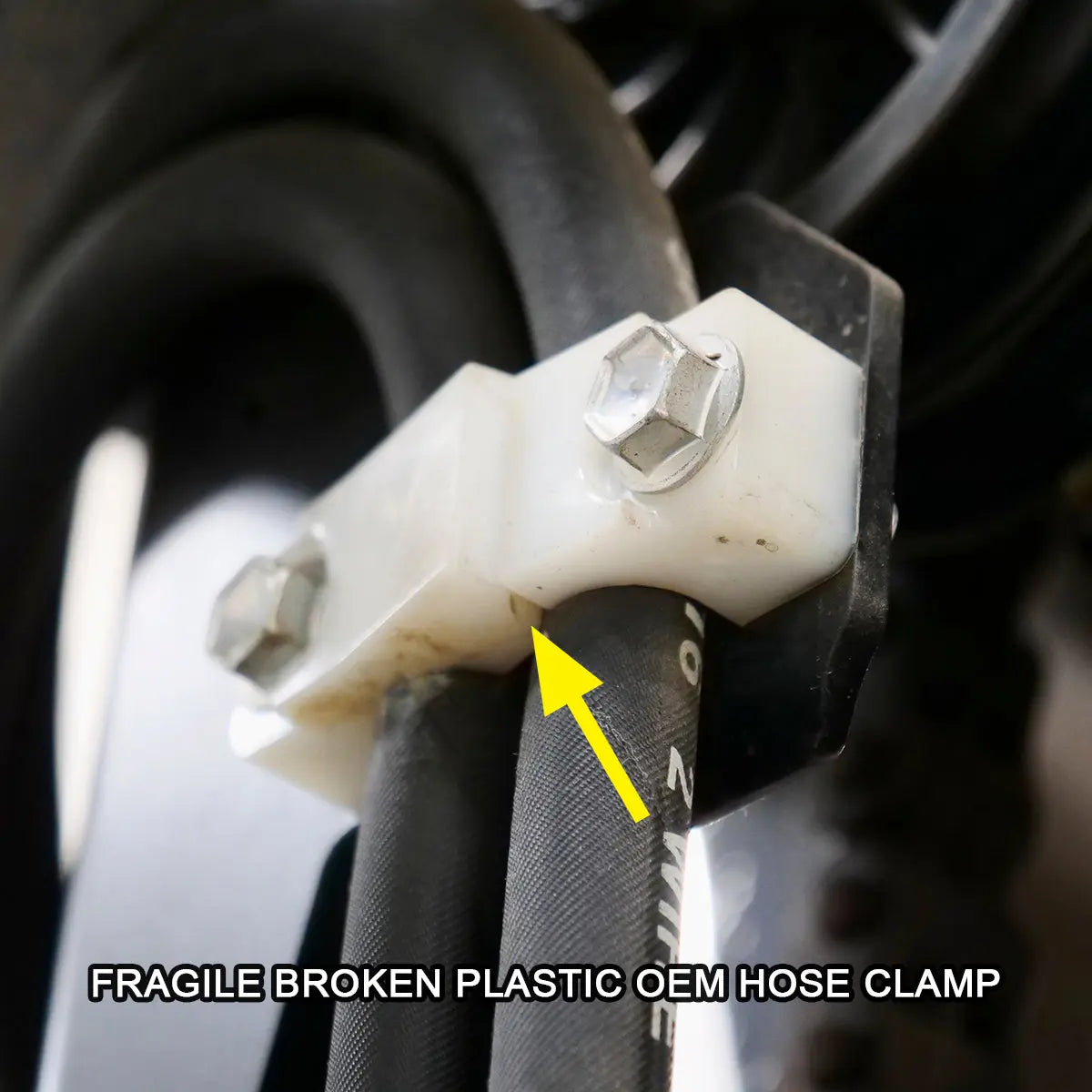 Hydraulic Line Hose Clamp - Toyota Forklift - OEM Toyota Part# 68654-36760-71 Pacific Performance Engineering