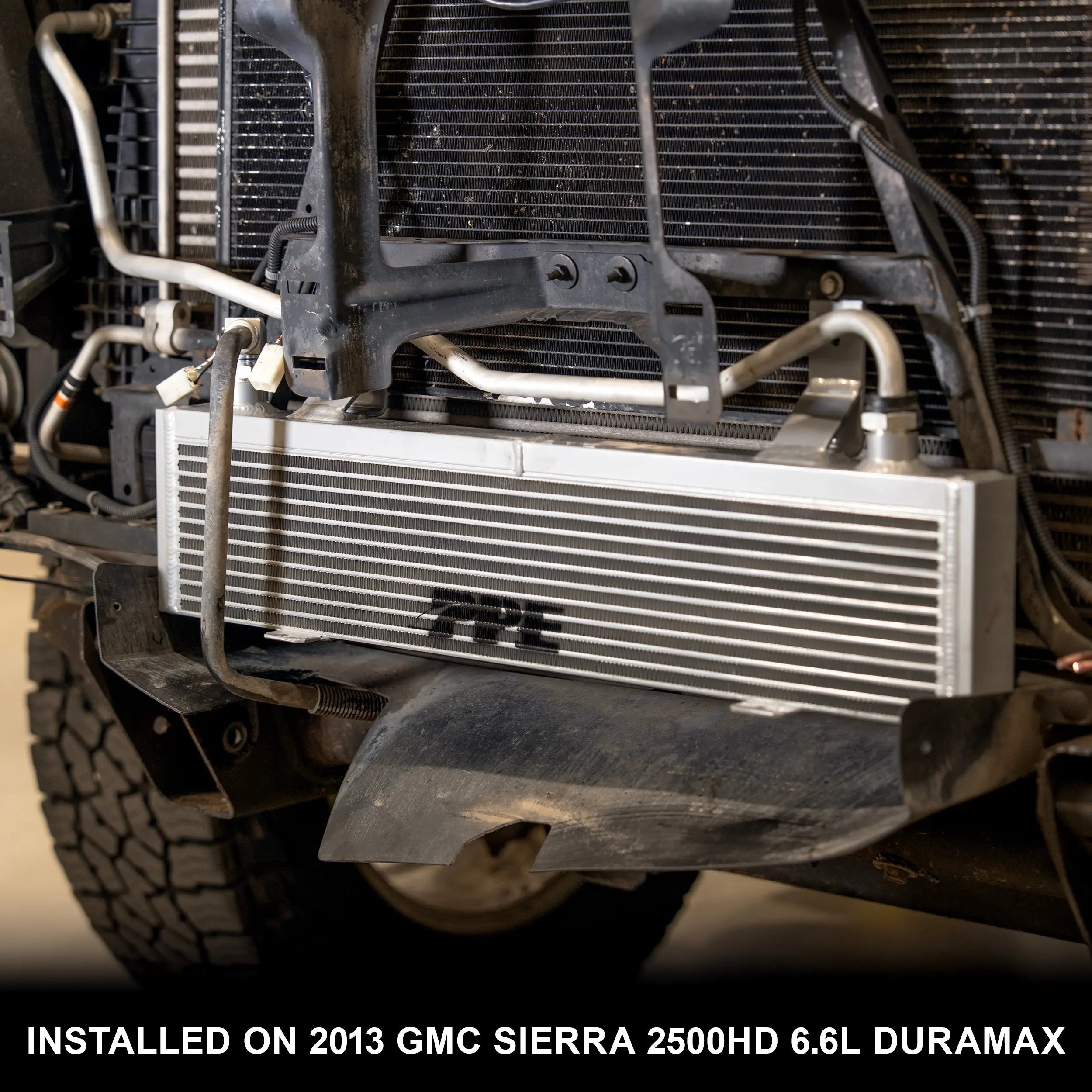 2011-2014 GM 6.6L Duramax w/ Allison Bar and Plate Transmission Cooler Pacific Performance Engineering