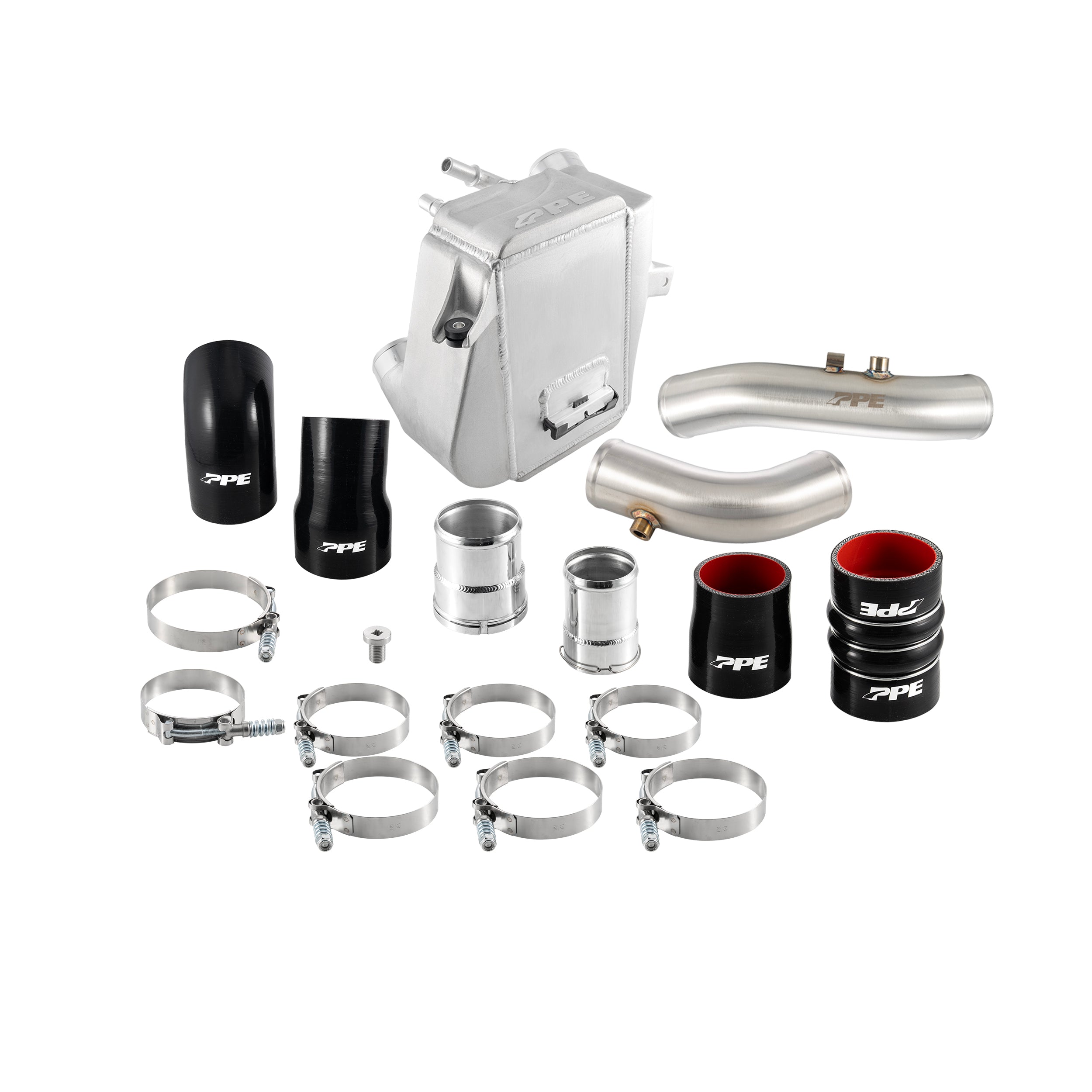 2011-2026 Ford 6.7L Power Stroke Air-to-Water Intercooler with Brushed Charge Pipes