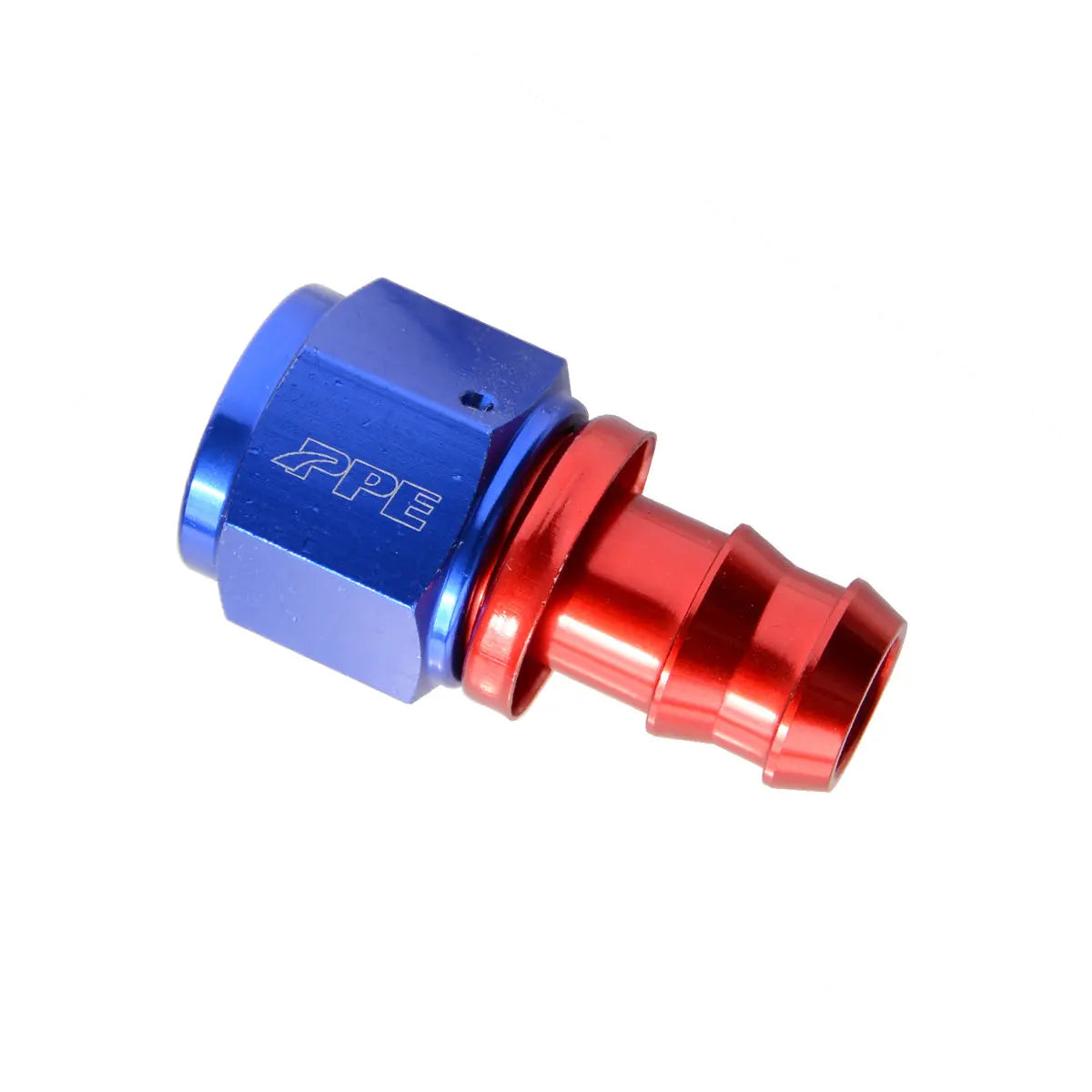 Anodized Aluminum Straight Push-Lock Fitting -10AN(F) to 5-8”(M)