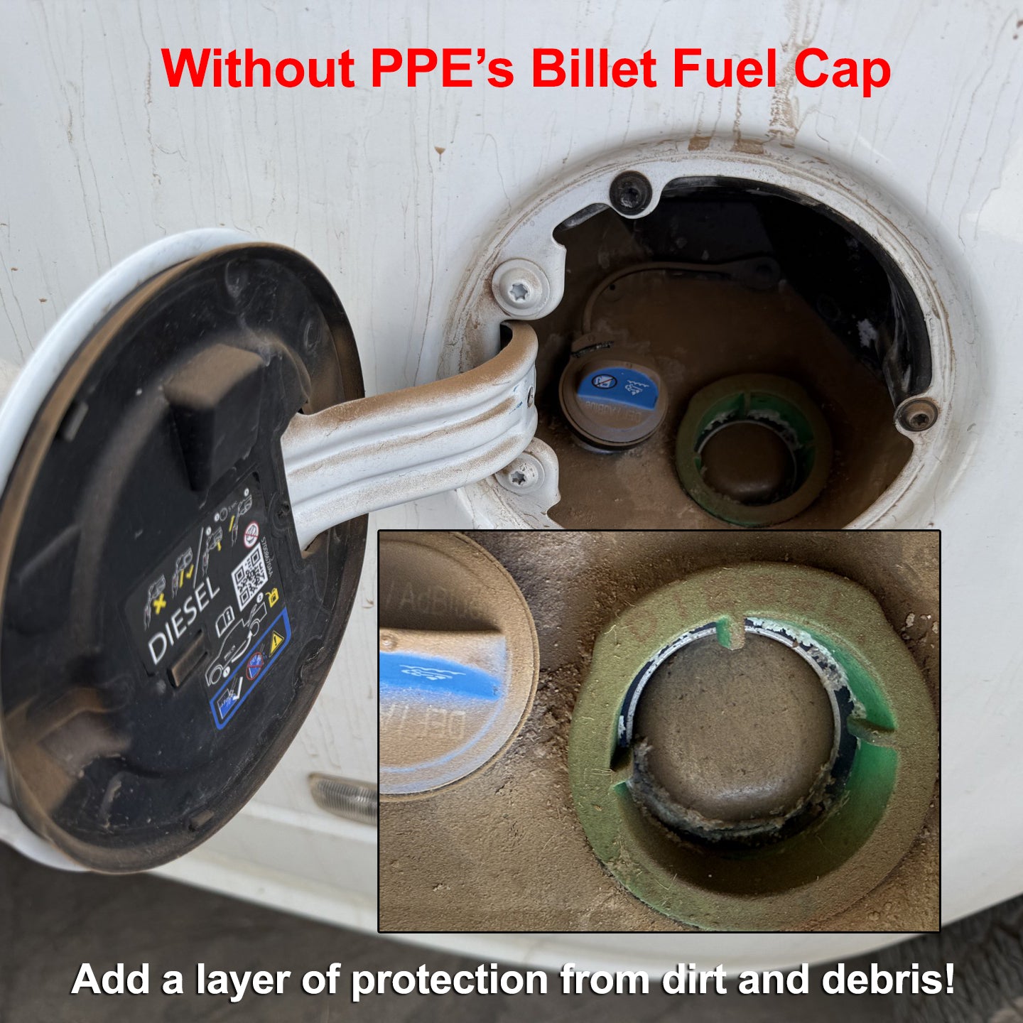 RAM EcoDiesel Green Aluminum Fuel Cap