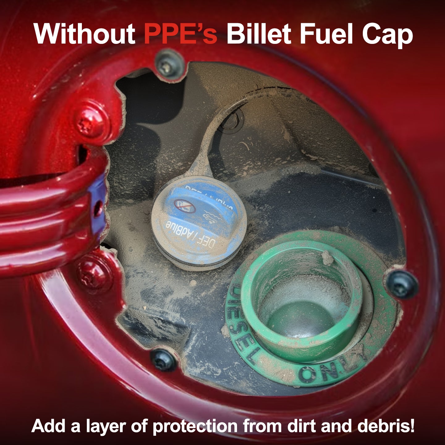 2013 - 2018 RAM HD 6.7L Cummins, 2014-2018 RAM 1500 3.0L EcoDiesel Billet Fuel Cap with Built-In Magnet