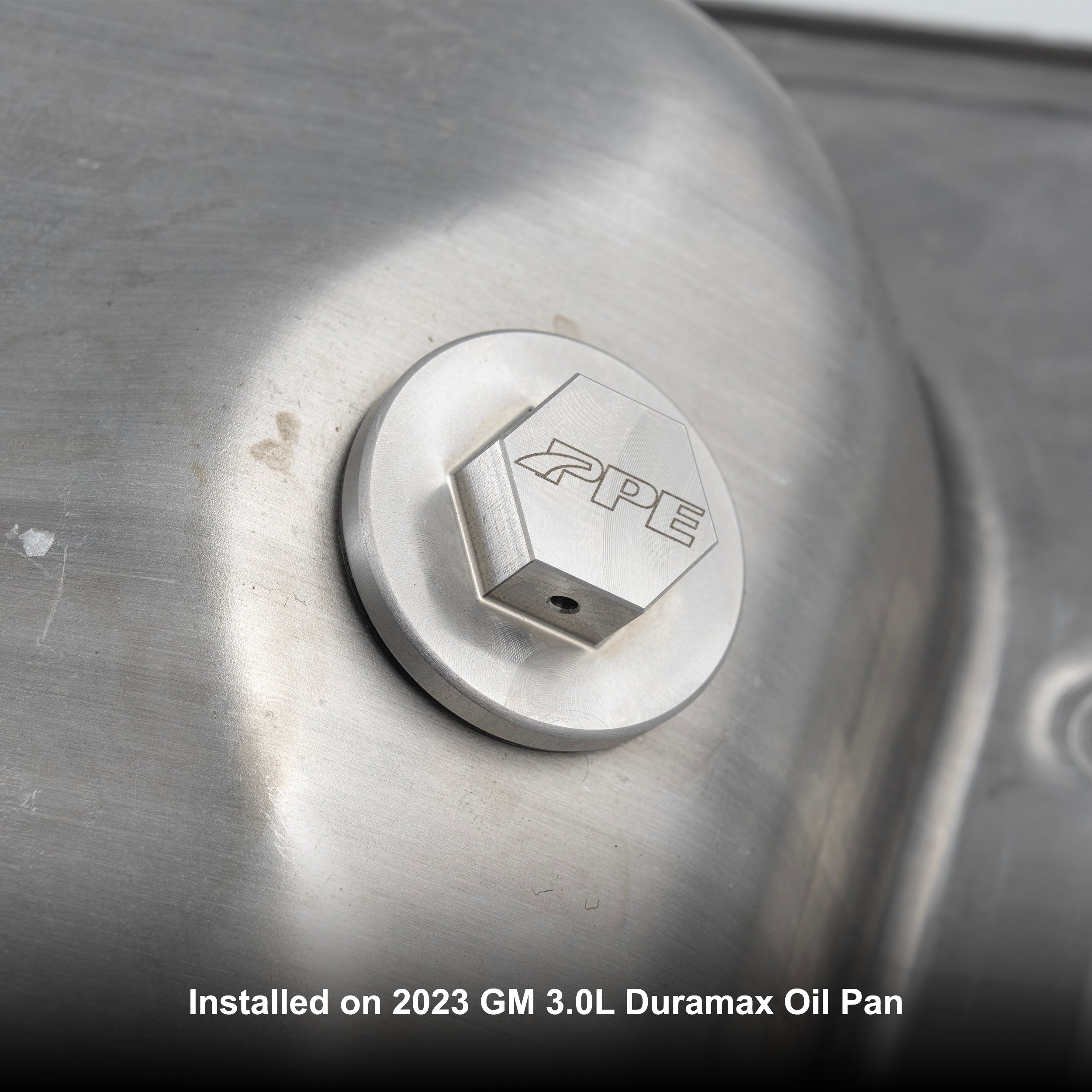 Stainless Steel Drain Plug with Integrated Magnet and M12-1.75 Threads, for Stamped Steel Pans