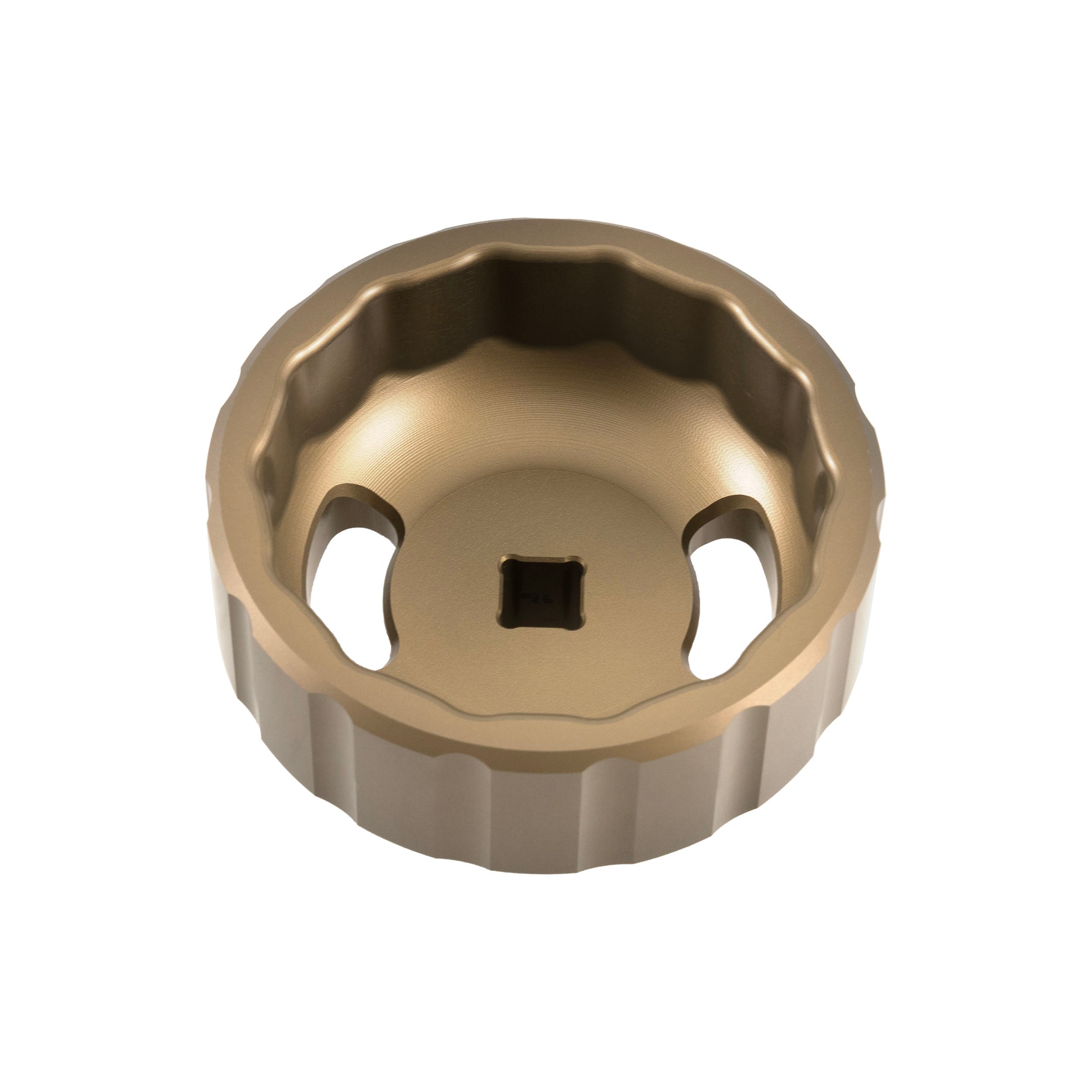 Hard Anodized Billet Aluminum Oil Filter Socket – 68mm 14F