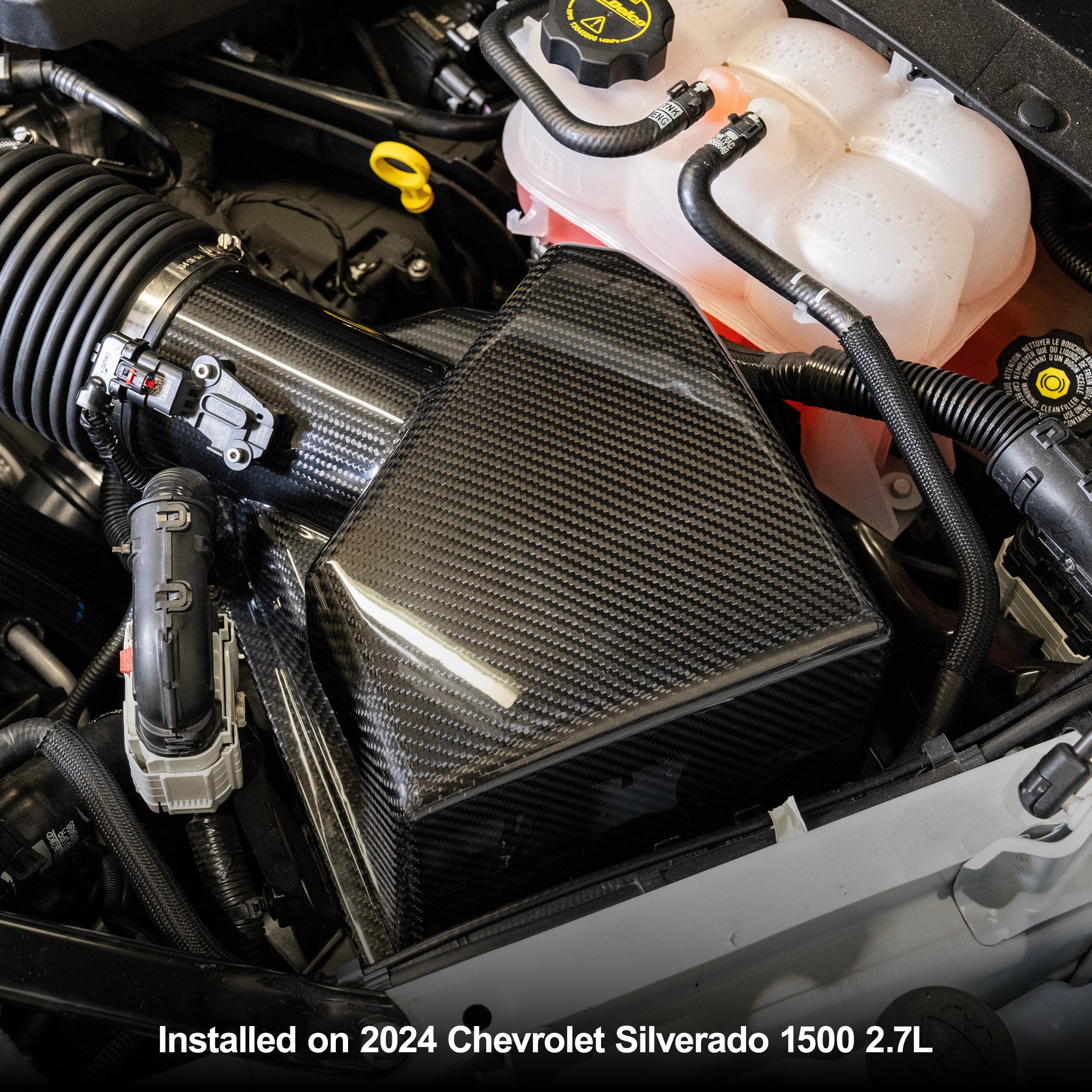 2019-2026 GM 2.7L/5.3L/6.2L Carbon Fiber Air Box Lid