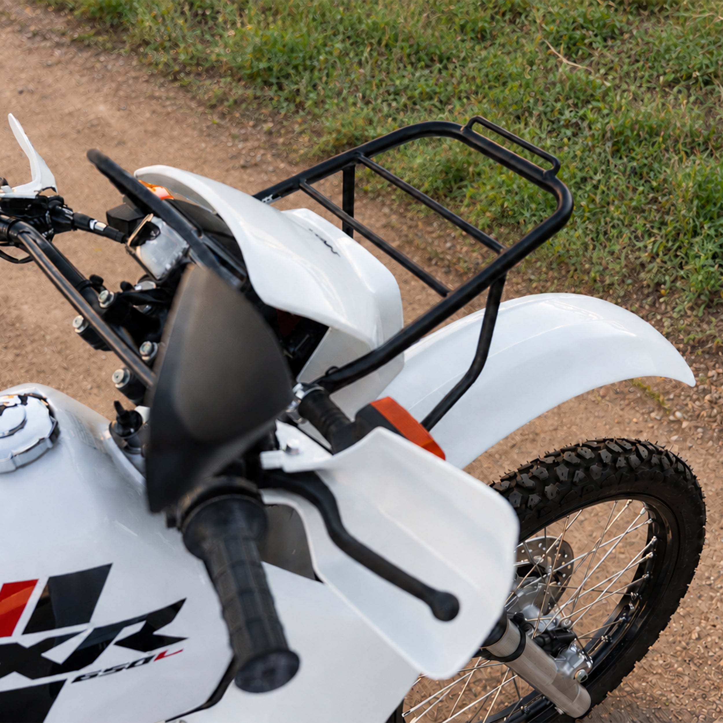 1993-2027 Honda XR650L Front Cargo Rack – Sleek Low Profile Narrow Design – Black