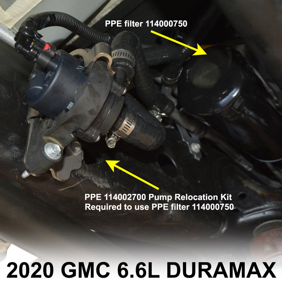 2020-2024 GM 6.6L Duramax Fuel Coolant Pump Relocation Kit ppepower