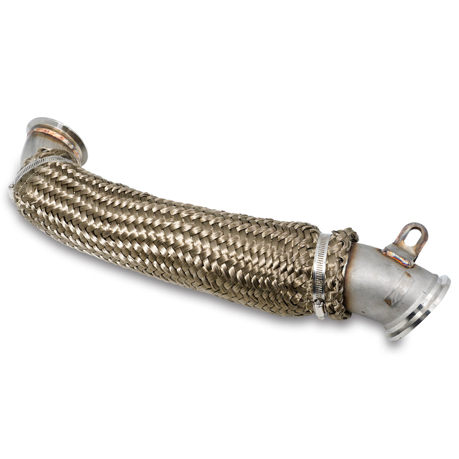 Down Pipe 40 Series 3" 304 Stainless Steel Standard Length for Use with no Riser Block - PPE - Pacific Performance Engineering