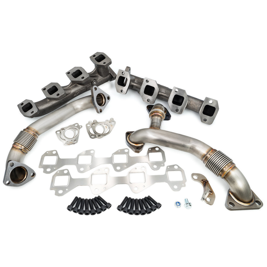 GM 6.6L Duramax High-Flow Exhaust Manifolds and Up-Pipes Kits