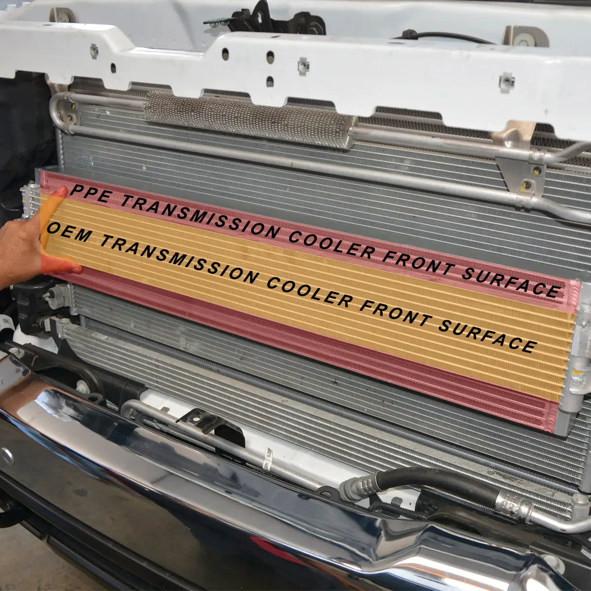 10L1000 Bar and Plate Transmission Cooler, 2020-2025 GM 6.6L Duramax