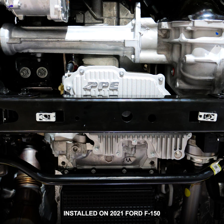 2018-2022 Ford F150 3.0L Heavy-Duty Cast Aluminum Engine Oil Pan - PPE - Pacific Performance Engineering