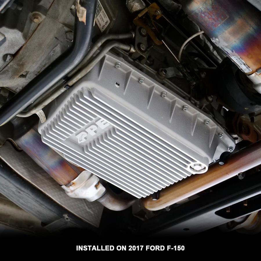 2009-2017 Ford w/ 6R80 Transmission Heavy-Duty Deep Cast Aluminum Transmission Pan Pacific Performance Engineering