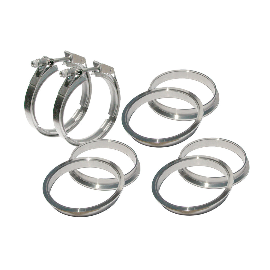 QR 304 Stainless Steel V-Band - 8 Piece Set (2C 3M 3F)  (Built To Order)