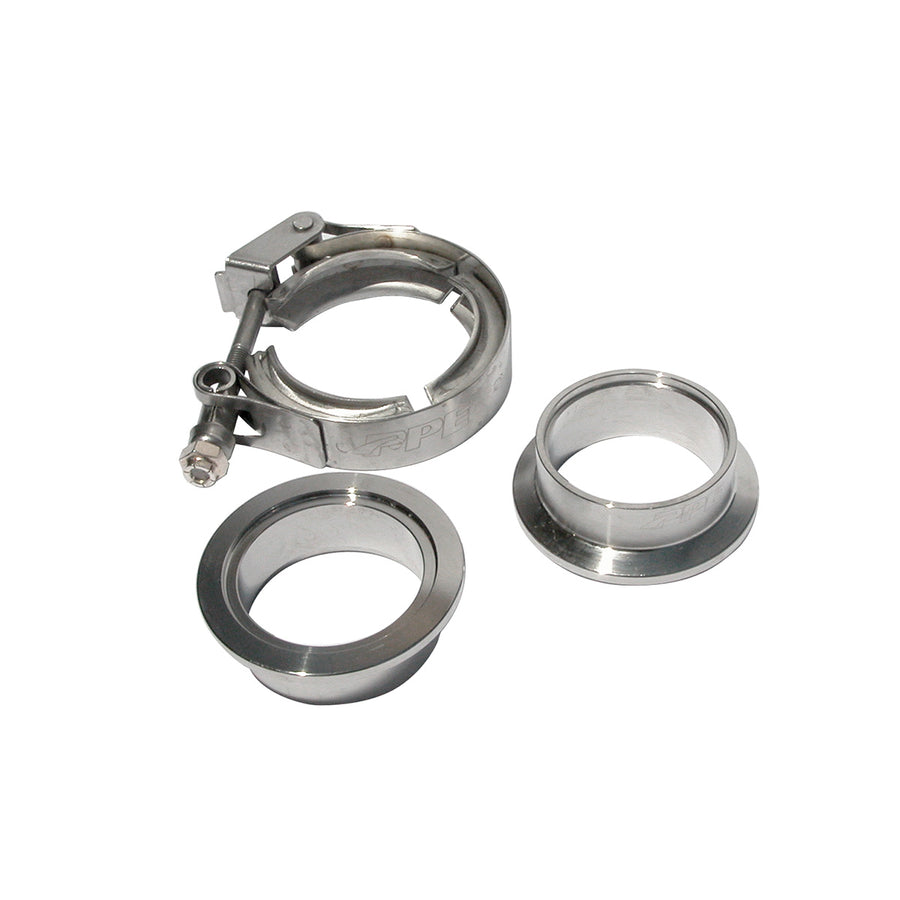 QR 304 Stainless Steel Clamps-Aluminum Flanges  - 3 Piece Set (1C 1M 1F) (Built To Order)