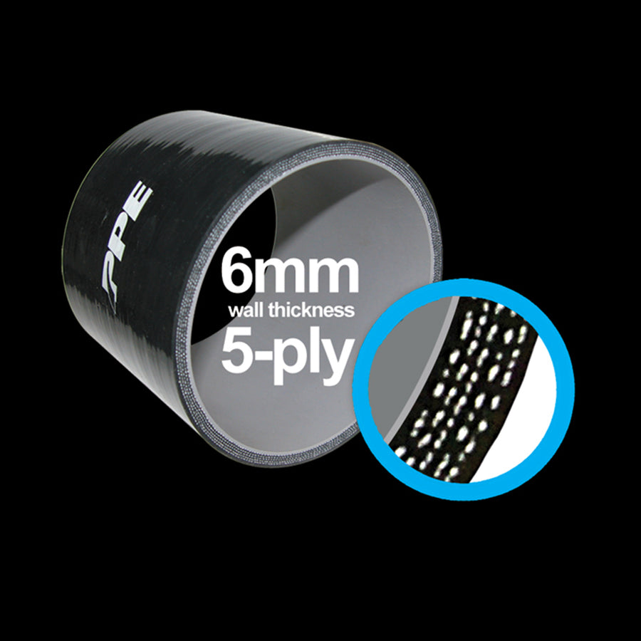 6mm 5-ply Silicone Hose - PPE Dual Fueler Coolant Hose (Short)